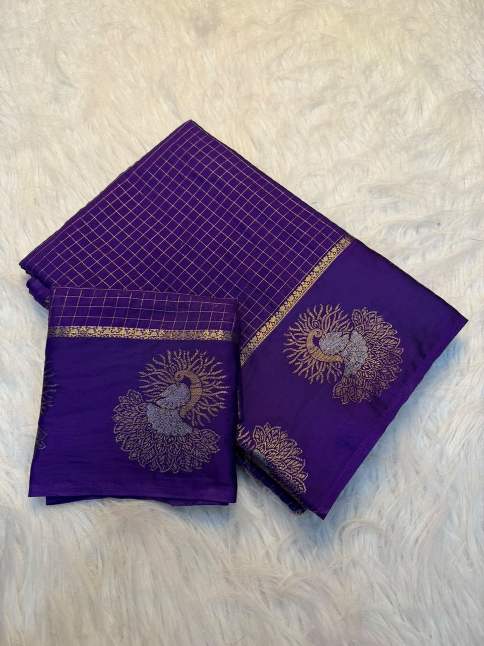 Whimsical Party Wear Crape Silk Jacquard Border Rich Pallu Fancy Saree With Blouse Piece
