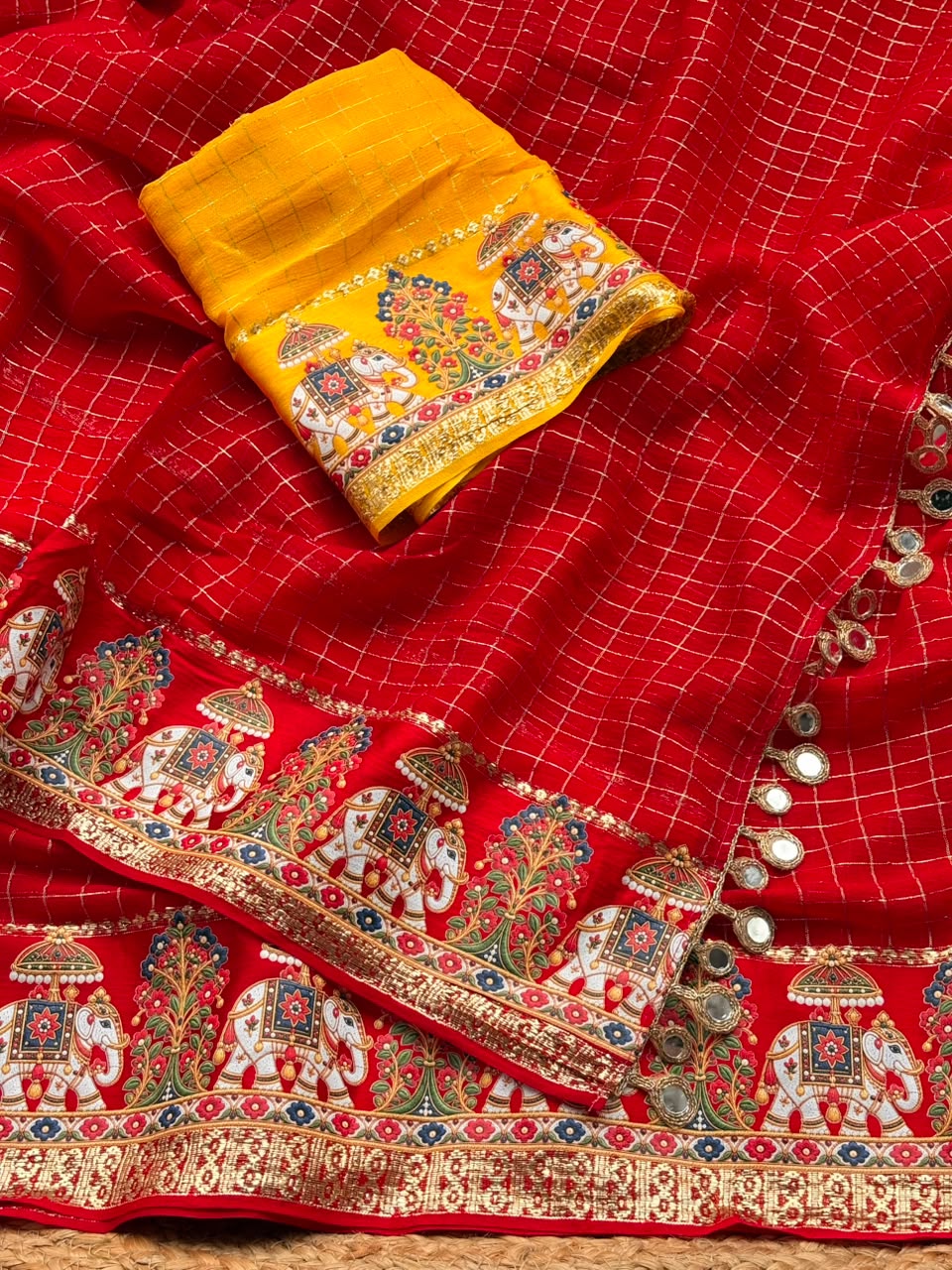 Quintessential Party Wear Viscose Georgette Heavy Border n Zari Work Designer Saree With Blissful Blouse Piece