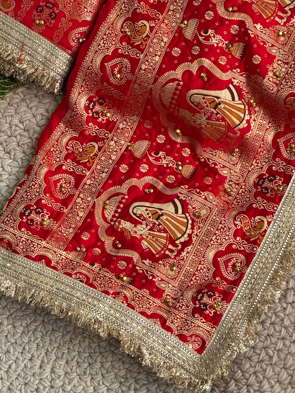 Regal Wedding Wear Banarasi Silk Heavy Border Fancy Saree With Elegant Blouse Piece