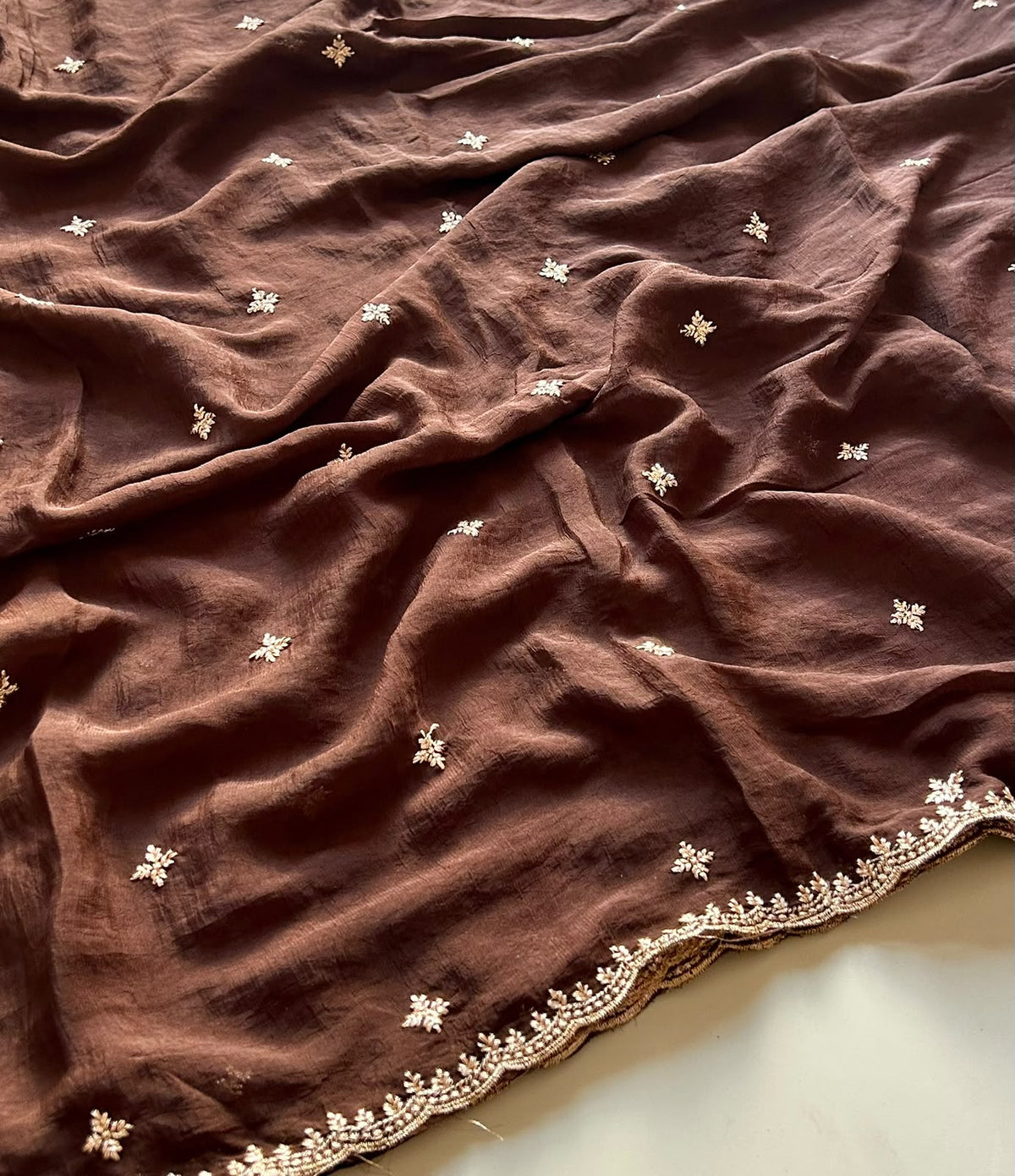 Heritage Party Wear Silk Thread n Beads Work Fancy Saree With Blissful Blouse Piece