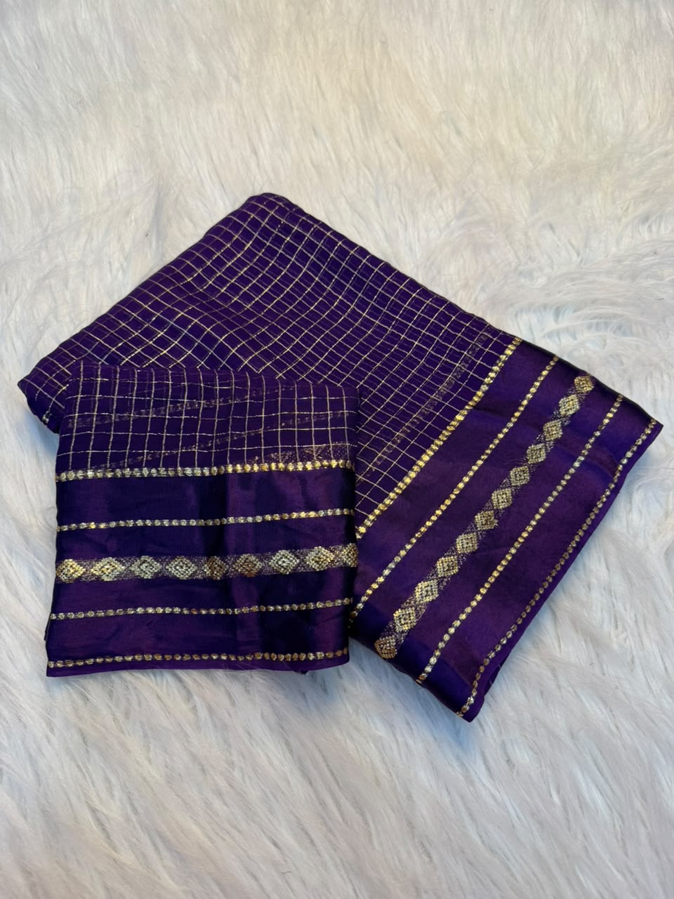 Confounding Function Wear Viscose Georgette Satin Border Fancy Saree With Blouse Piece