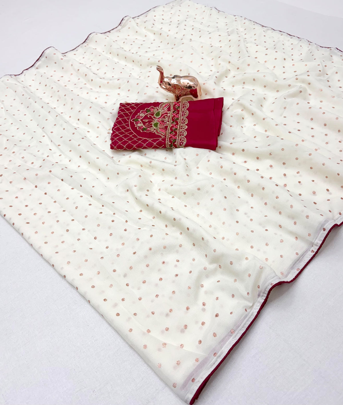 Scrupulous Function Wear Silk Zari Work Fancy Designer Saree With Elegant Blouse Piece
