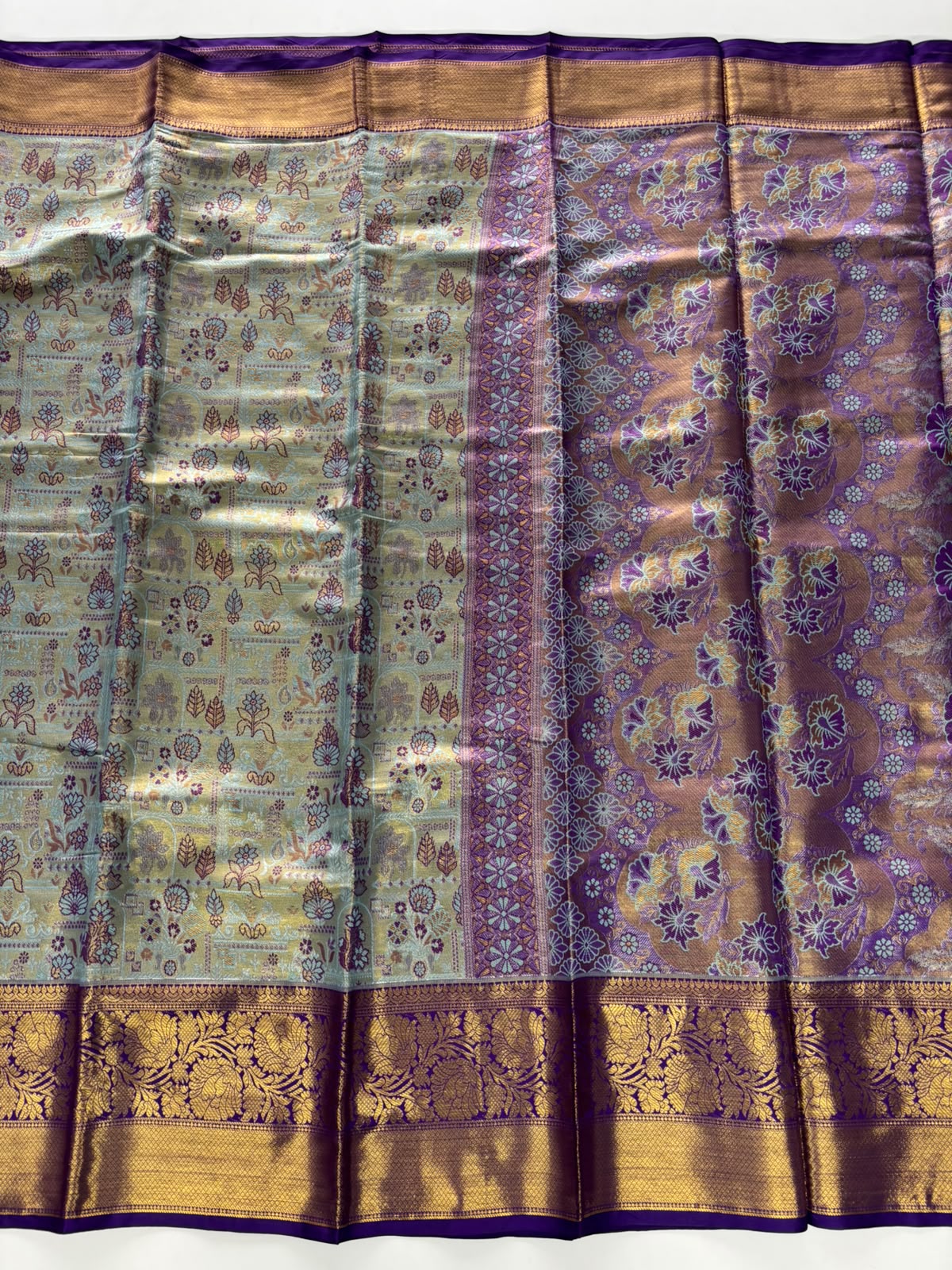 New Function Wear Kanjivaram Silk Jacquard Border Saree With Blouse Piece