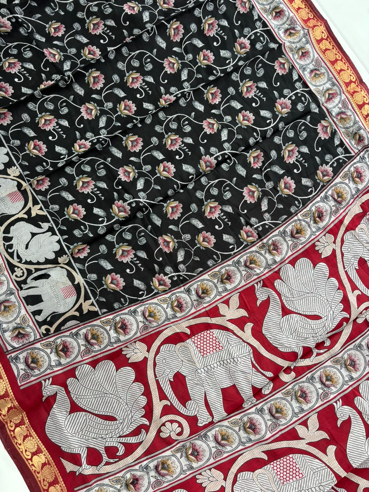 New Function Wear Silk Jacquard Border Rich Pallu Fancy Saree