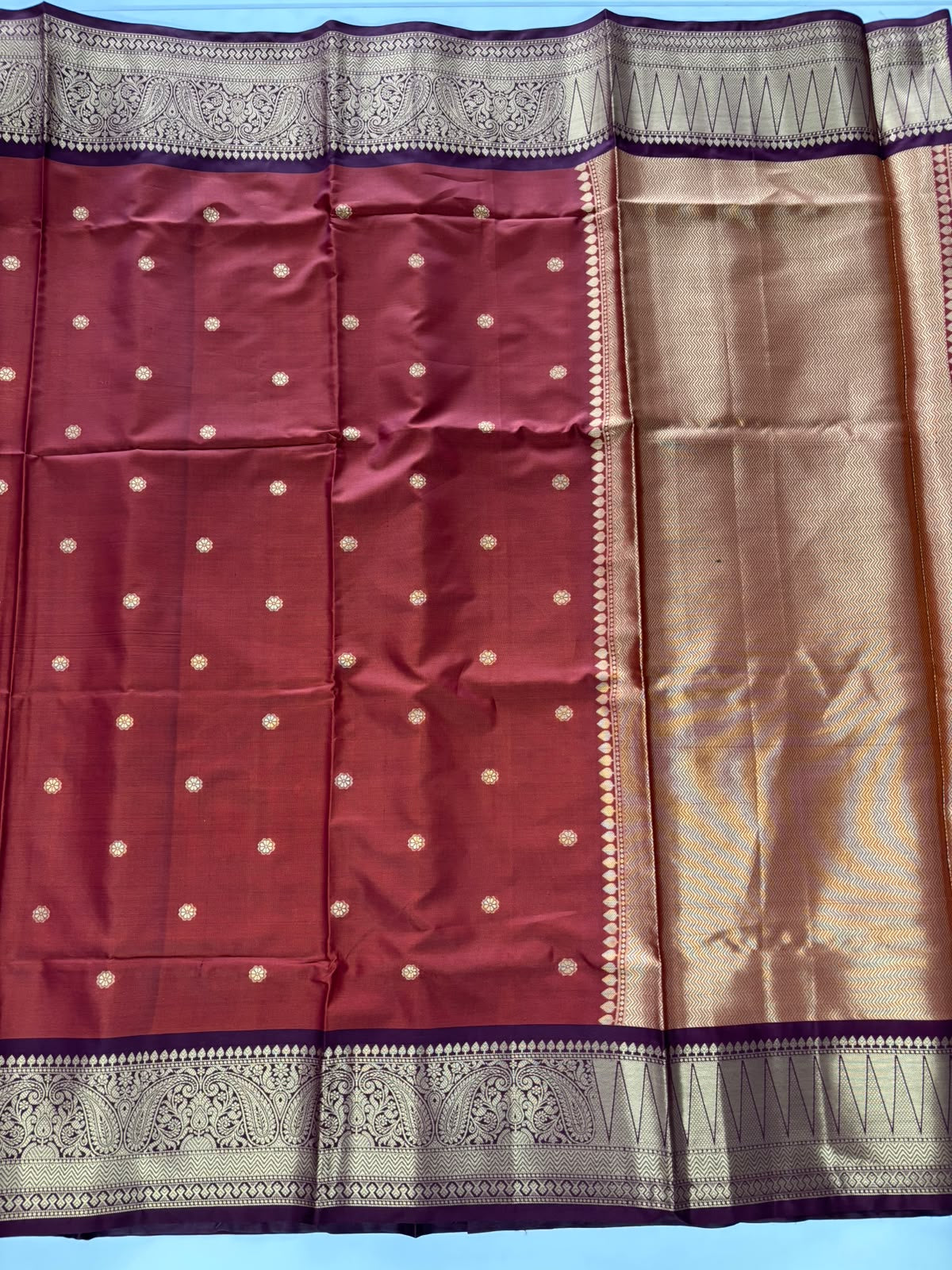 New Wedding Wear Kanjivaram Silk Zari Border Rich Pallu Fancy Saree