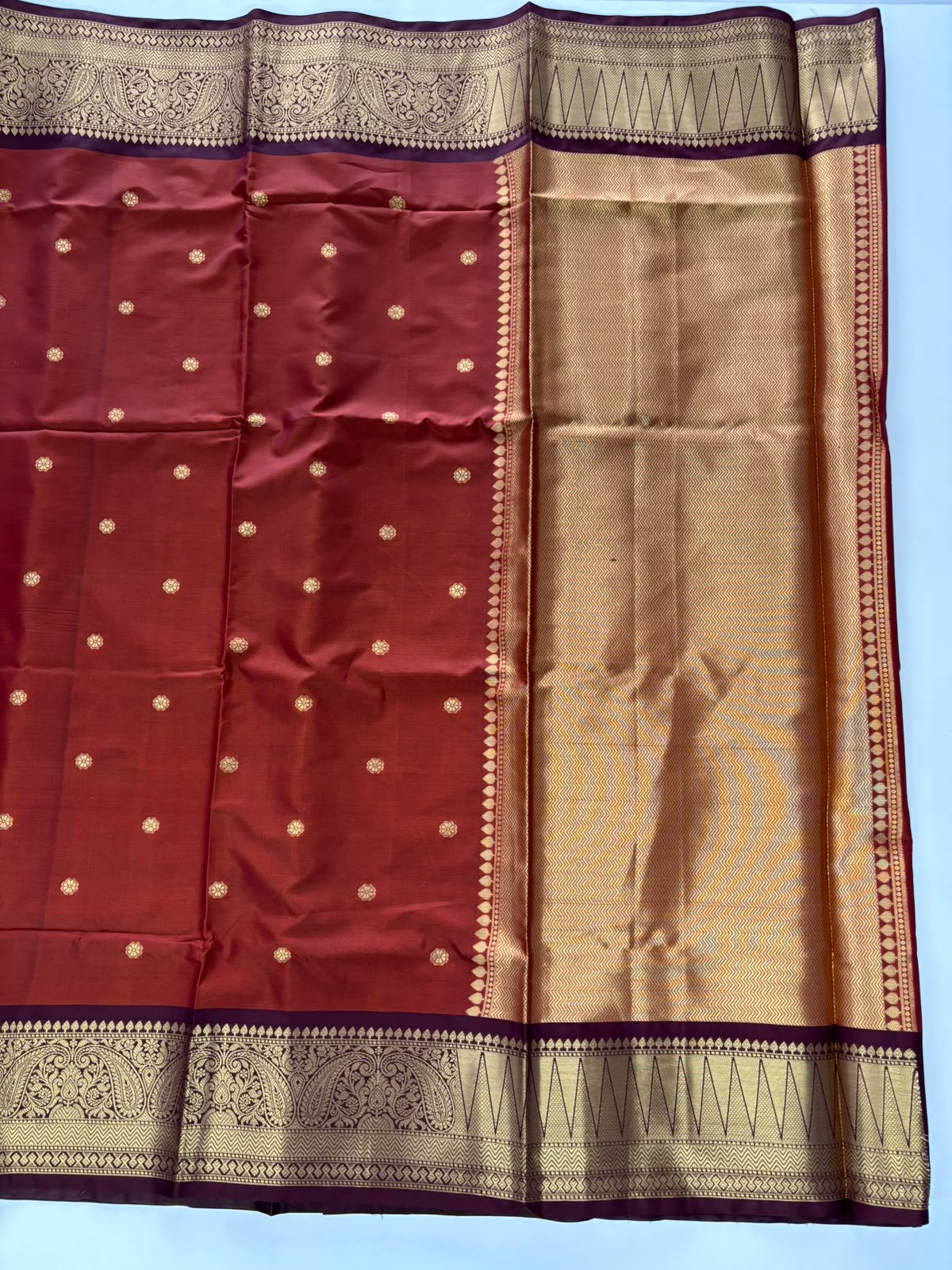 New Wedding Wear Kanjivaram Silk Zari Border Rich Pallu Fancy Saree