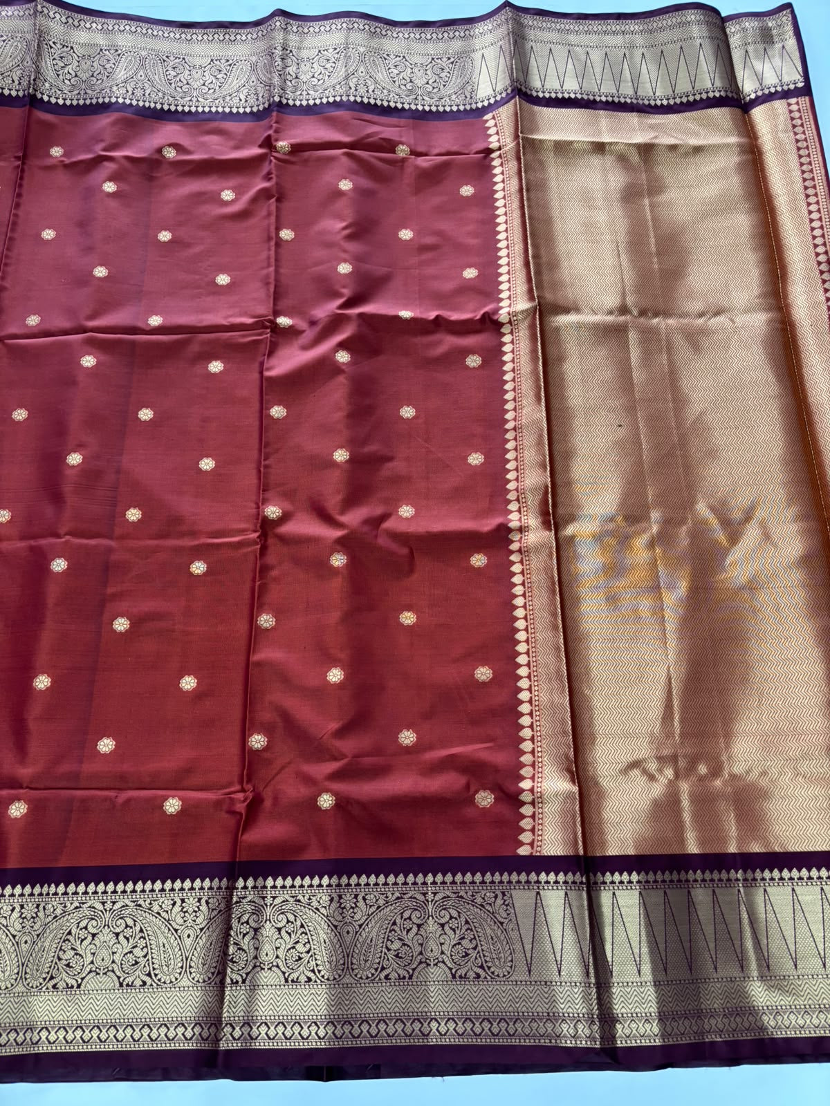 New Wedding Wear Kanjivaram Silk Zari Border Rich Pallu Fancy Saree