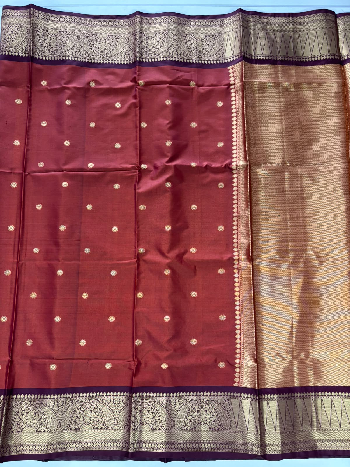 New Wedding Wear Kanjivaram Silk Zari Border Rich Pallu Fancy Saree