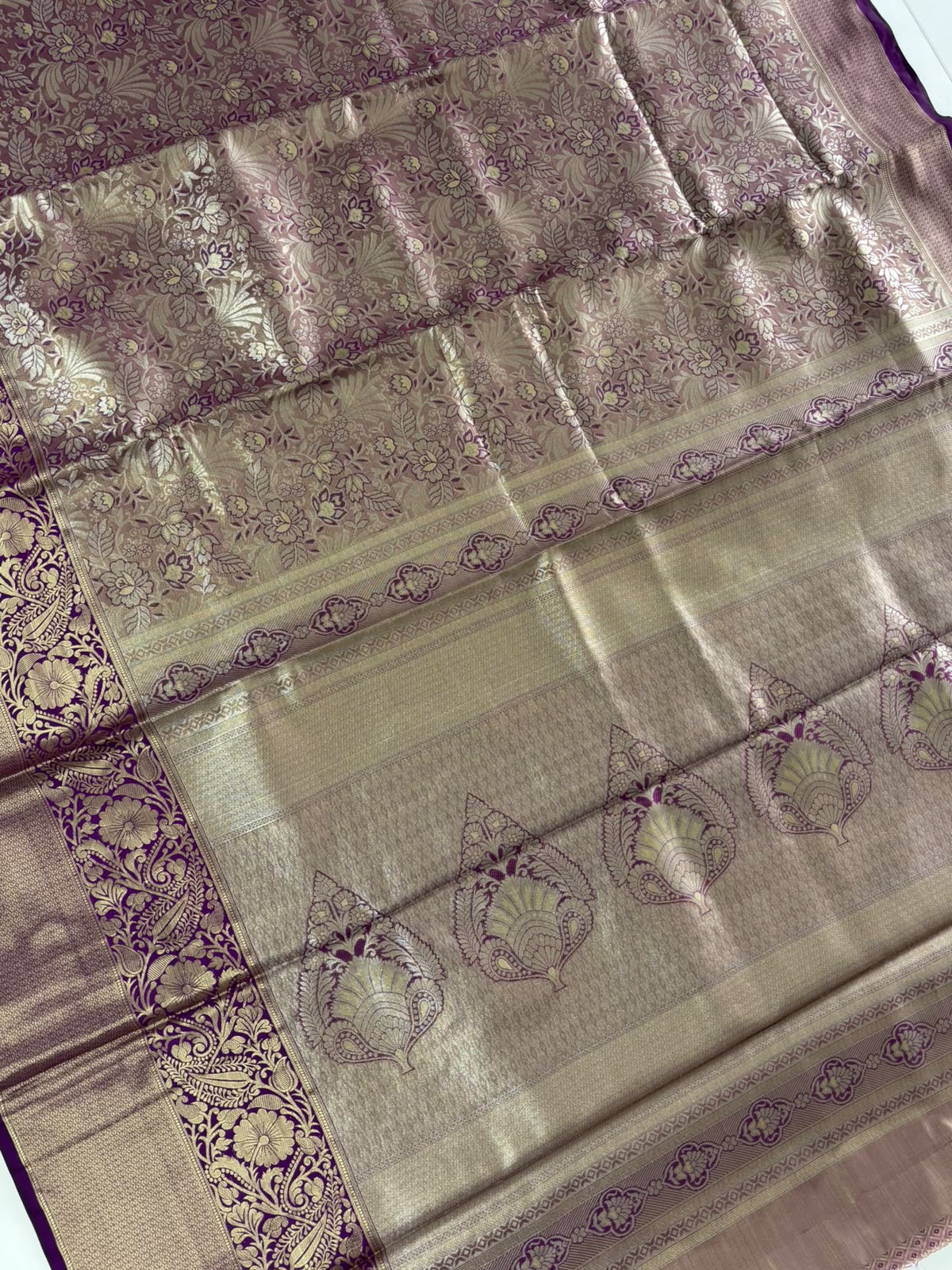 New Function Wear Kanjivaram Silk Jacquard Border Saree With Blouse Piece