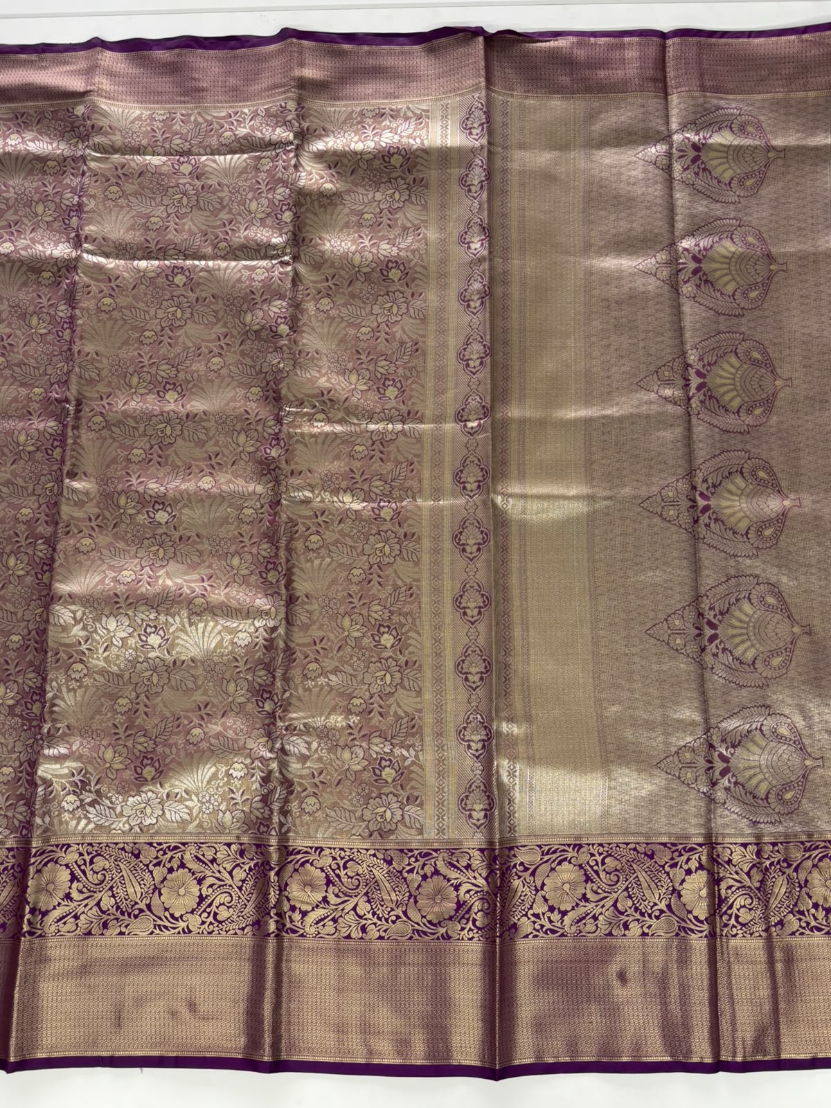 New Function Wear Kanjivaram Silk Jacquard Border Saree With Blouse Piece
