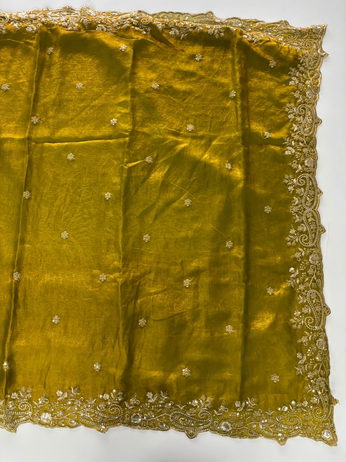 New Wedding Wear Silk Embroidery Work Fancy Saree