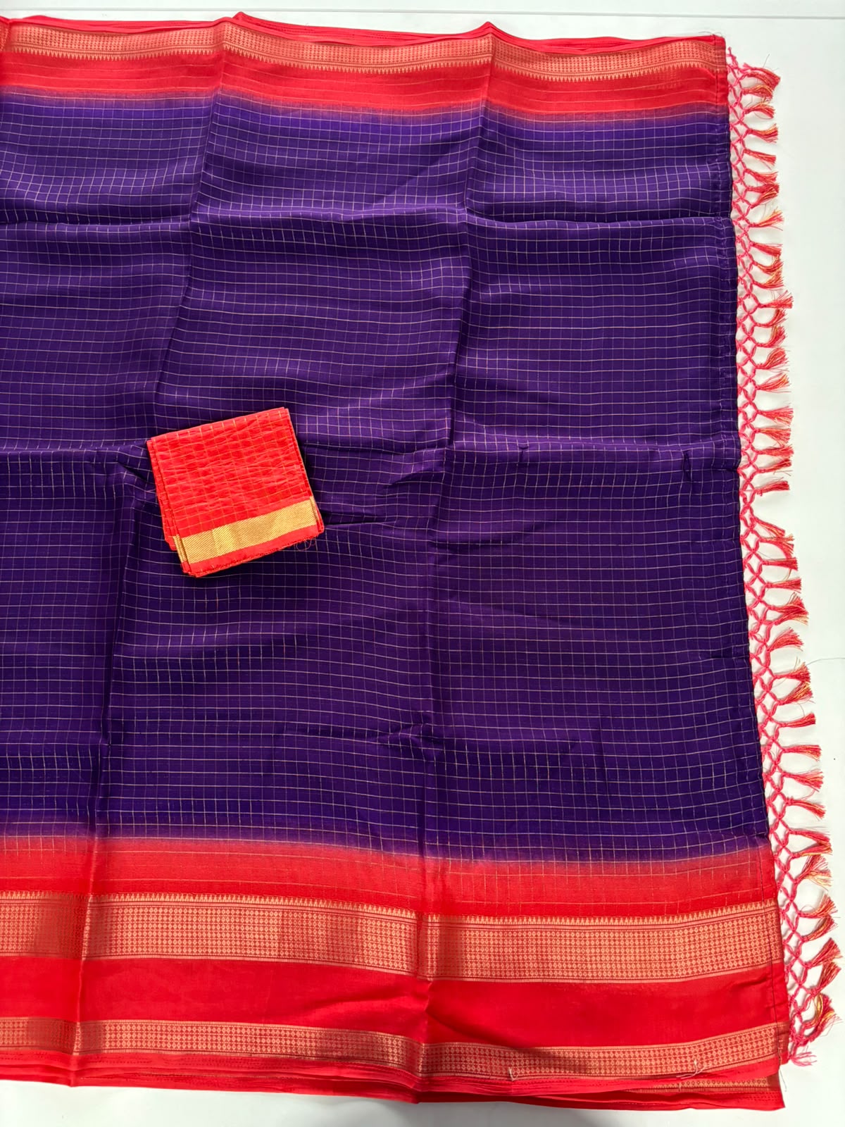 New Festive Wear Silk Jacquard Border Fancy Saree With Blouse Piece