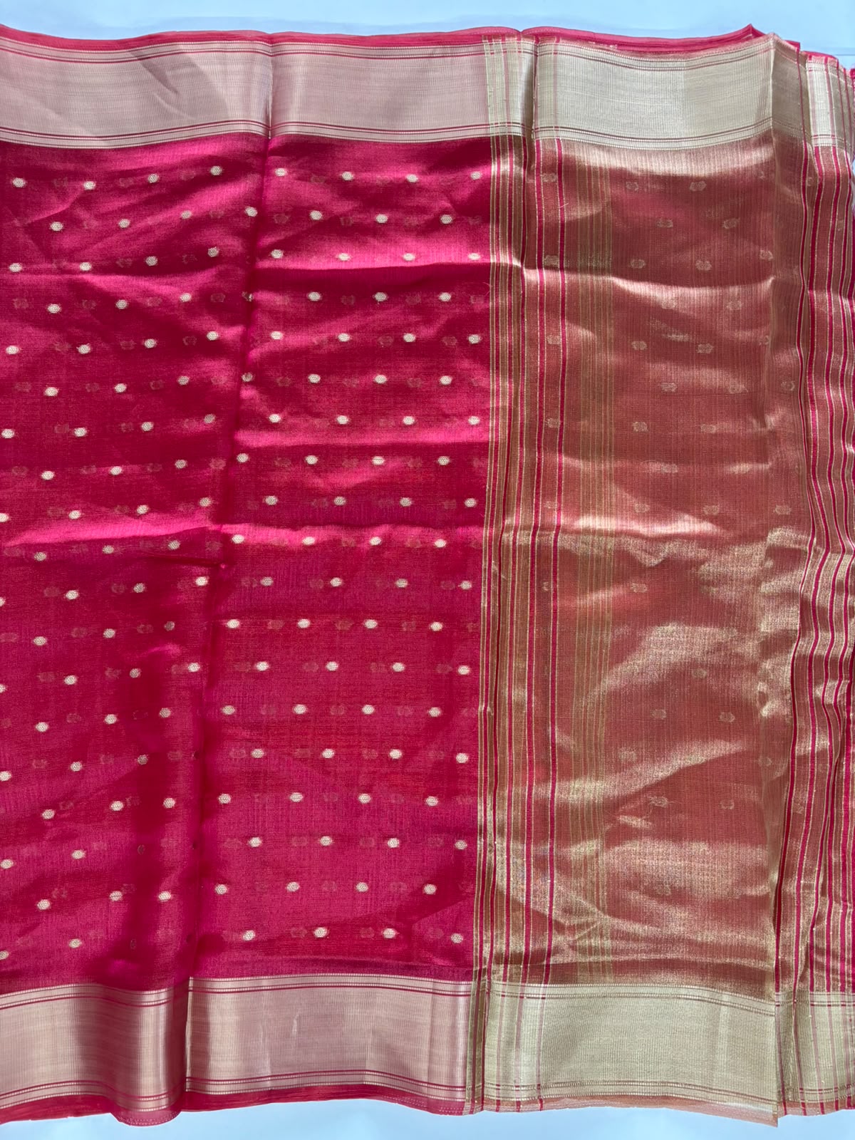 New Function Wear Silk Zari Weaving Border n Tussels Work Fancy Saree