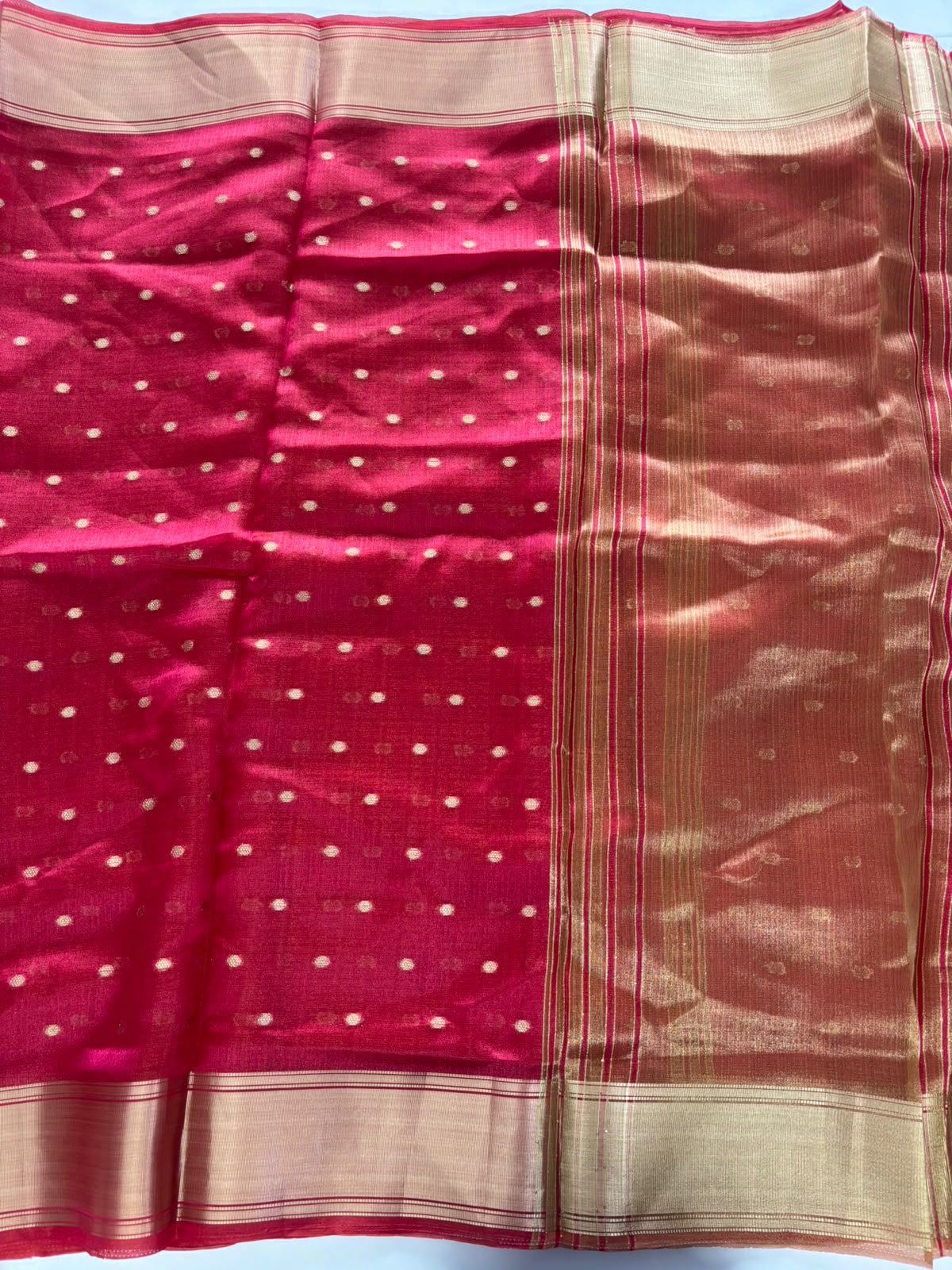 New Function Wear Silk Zari Weaving Border n Tussels Work Fancy Saree