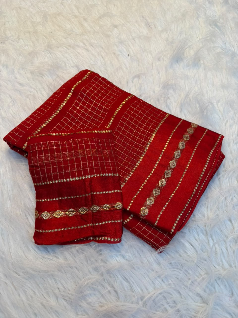 Graceful Party Wear Viscose Georgette Satin Border Fancy Saree With Matching Blouse Piece