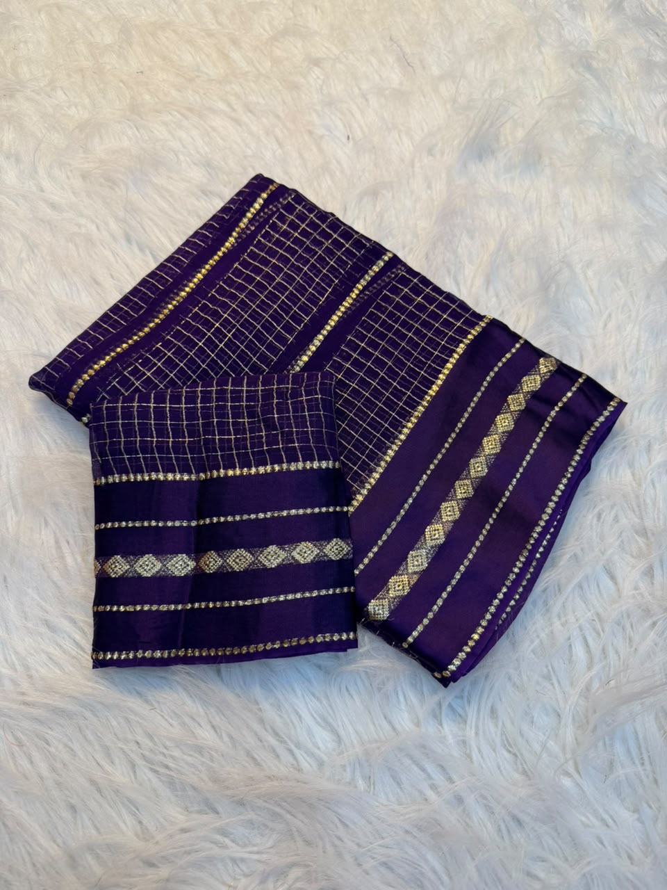 Graceful Party Wear Viscose Georgette Satin Border Fancy Saree With Matching Blouse Piece