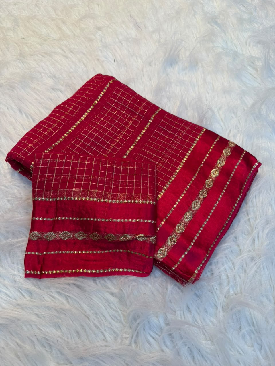 Graceful Party Wear Viscose Georgette Satin Border Fancy Saree With Matching Blouse Piece