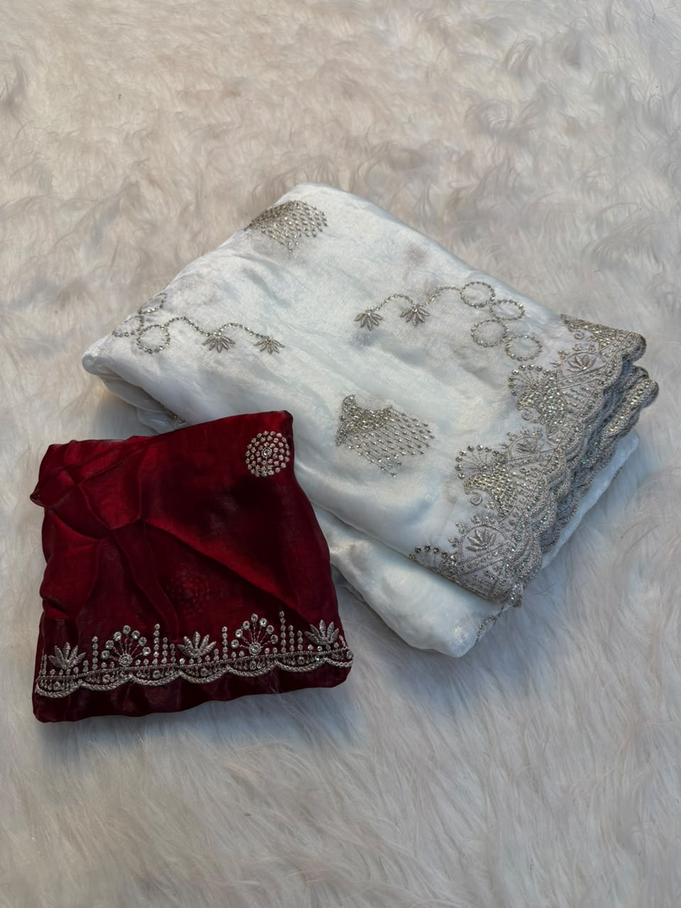 Artistic Festive Wear Silk Multi Thread n Sequence Work Fancy Designer Saree With Blouse Piece