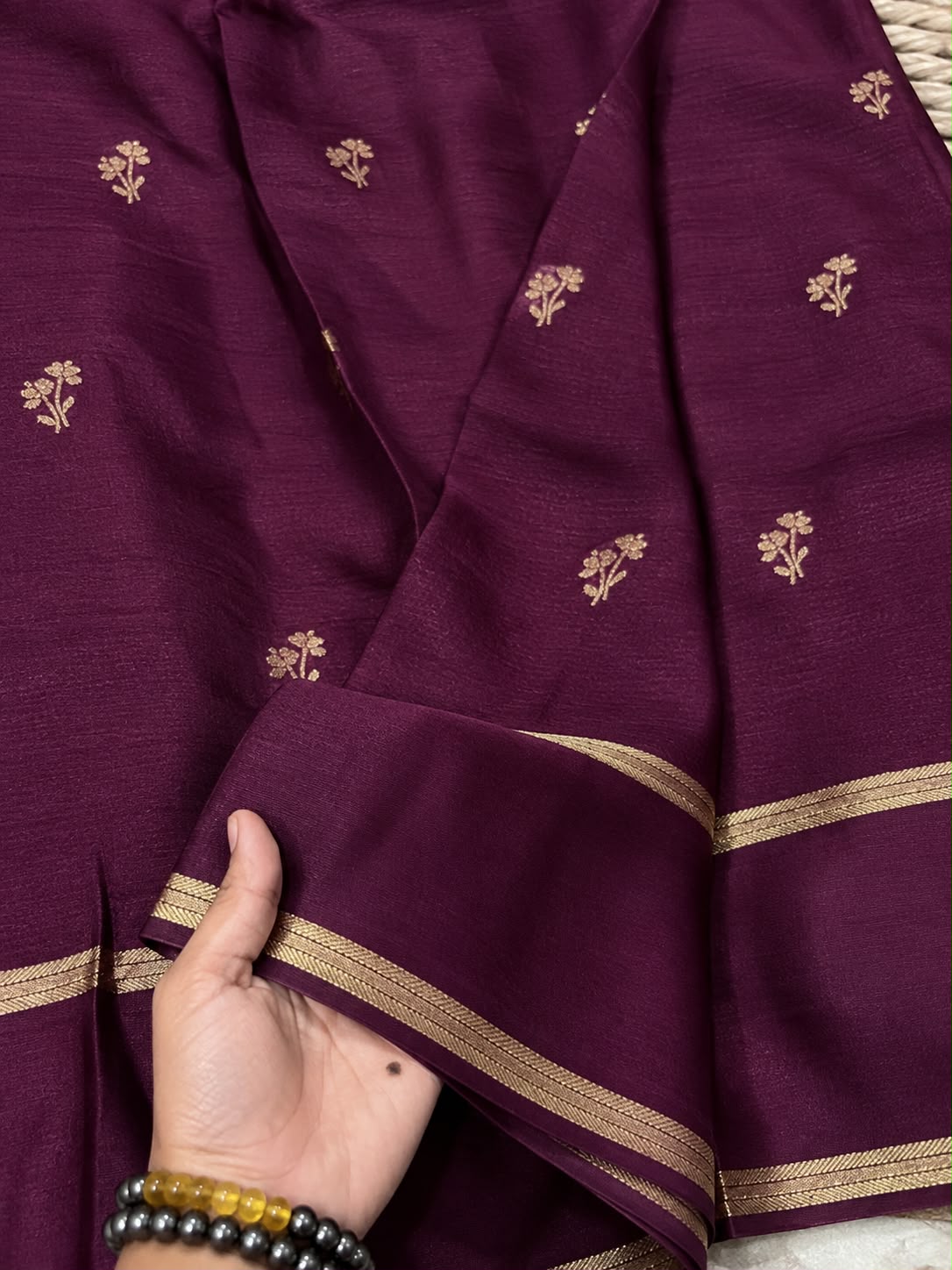 Mellifluous Function Wear Soft Viscose Silk Jacquard Design n Satin Border Fancy Saree With Matching Blouse Piece