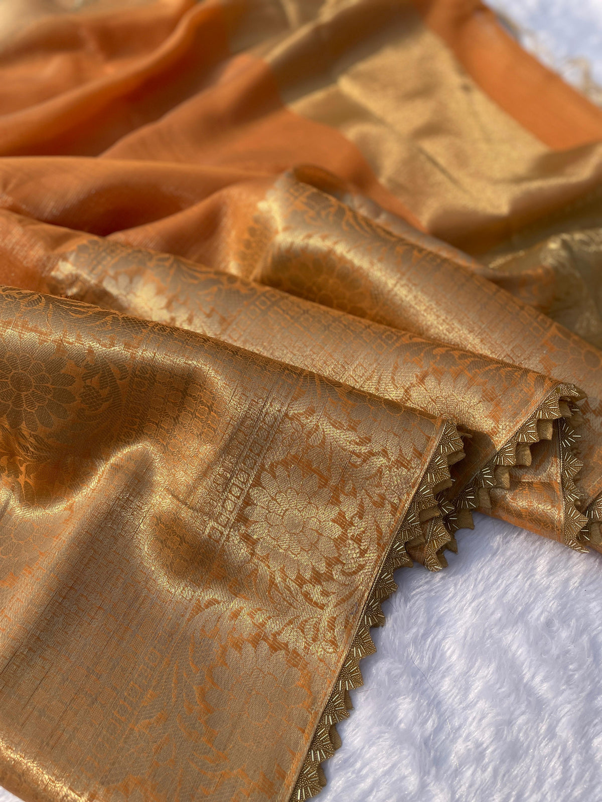 New Wedding Wear Banarasi Kota Tissue Silk Zari Weaving Saree With Blouse