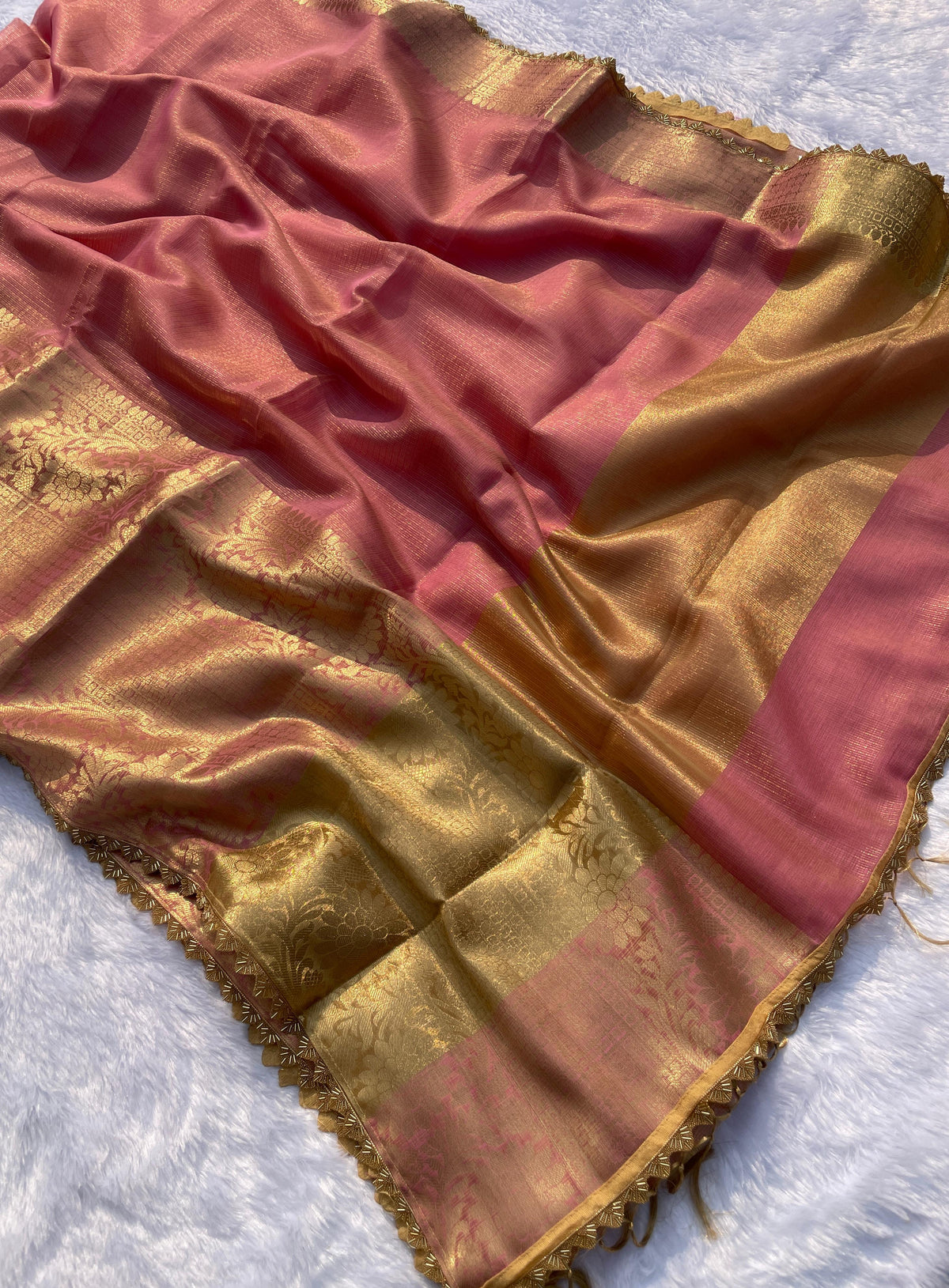 New Wedding Wear Banarasi Kota Tissue Silk Zari Weaving Saree With Blouse