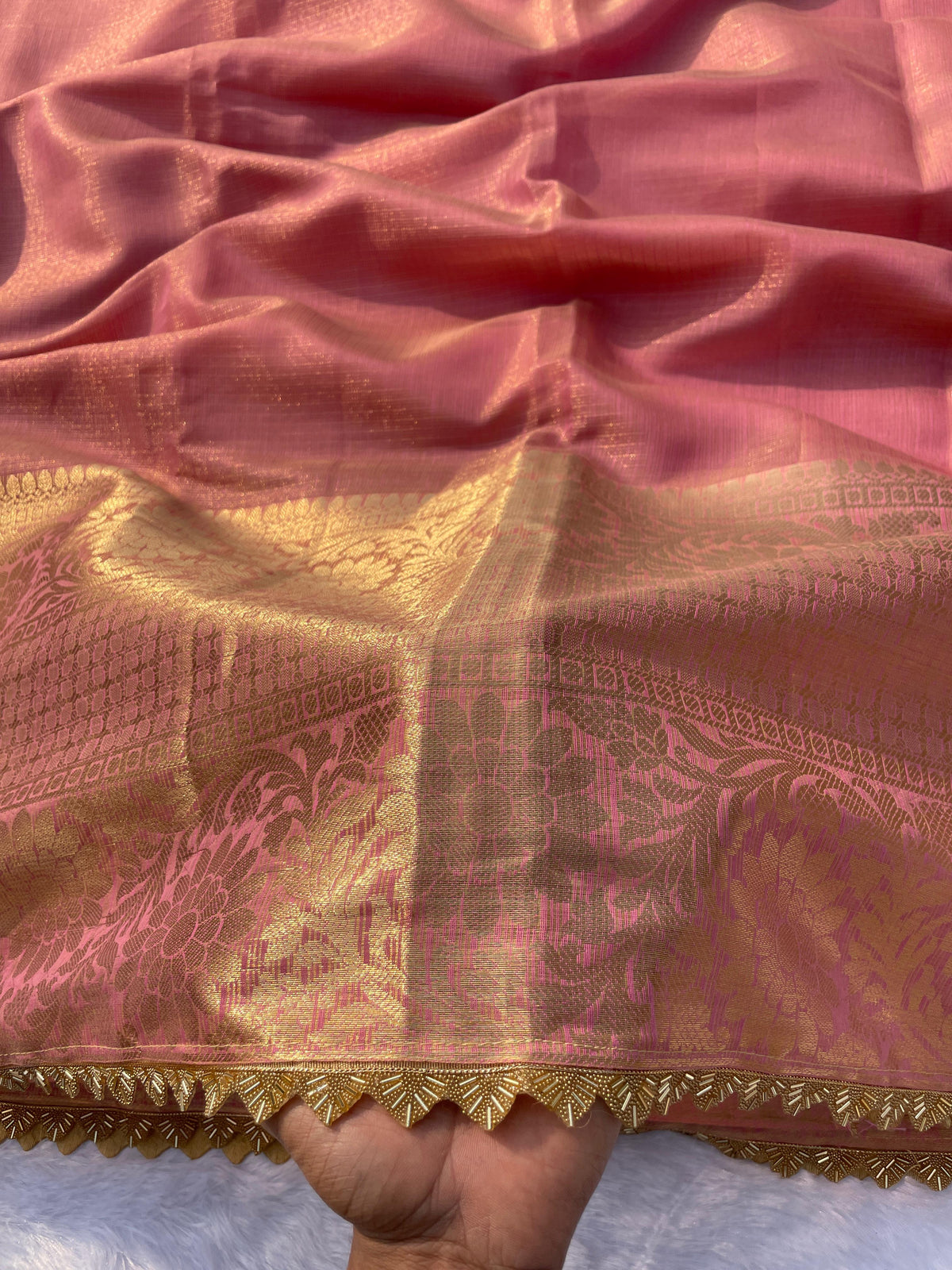 New Wedding Wear Banarasi Kota Tissue Silk Zari Weaving Saree With Blouse
