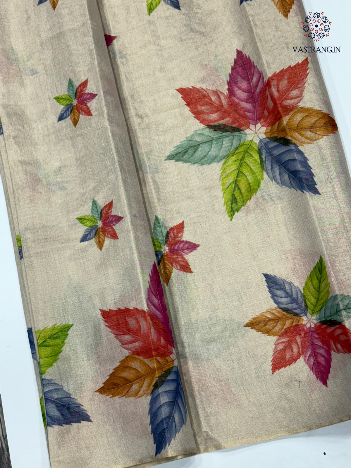 New Multicolor Tissue Cotton Flower Printed Fancy Designer Wedding Wear Saree With Blouse