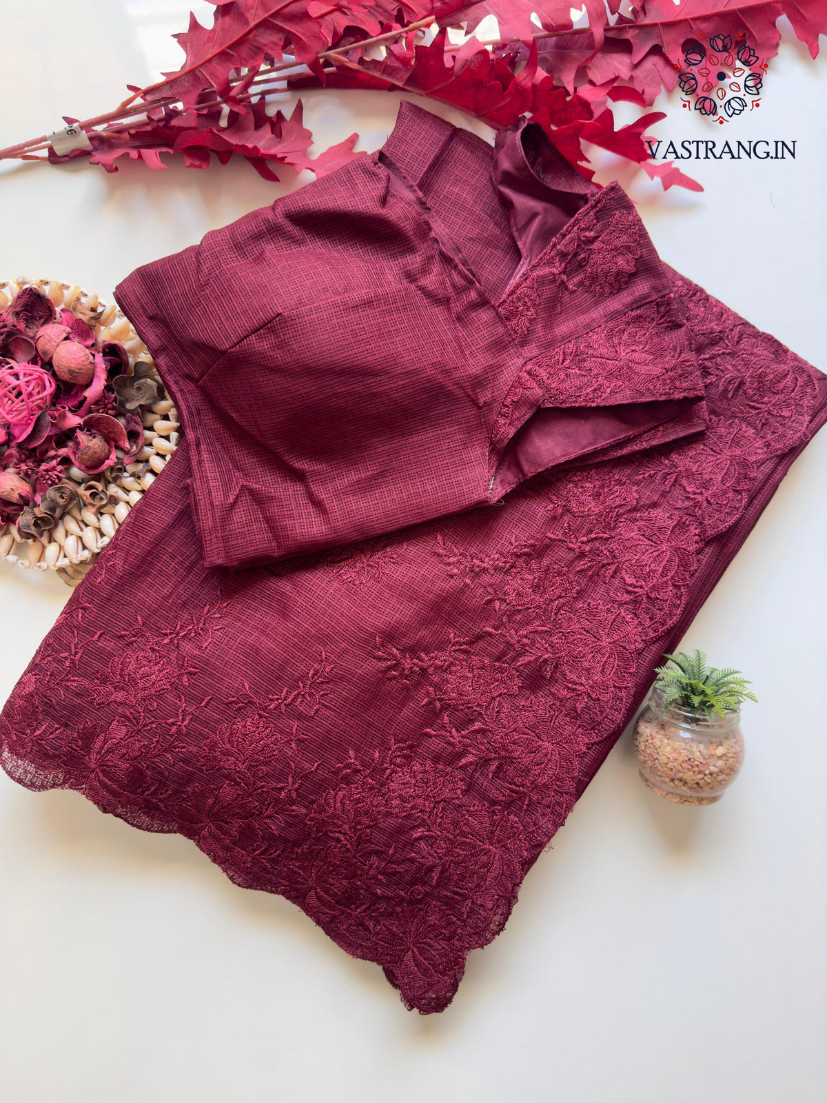 New Partywear Soft Kota Doriya Embrodiered Thread n Cut Work Fancy Designer Saree With Blouse
