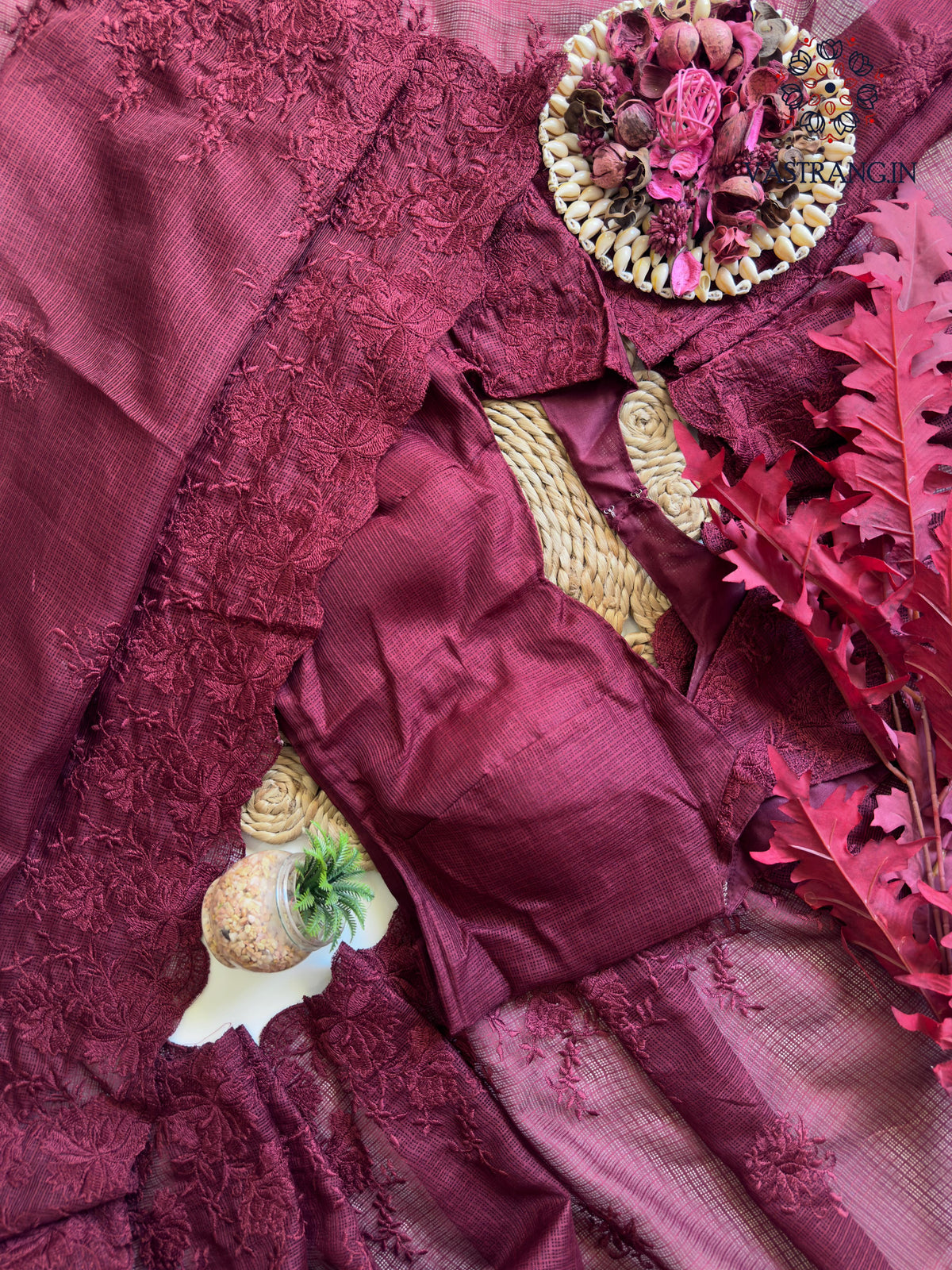 New Partywear Soft Kota Doriya Embrodiered Thread n Cut Work Fancy Designer Saree With Blouse