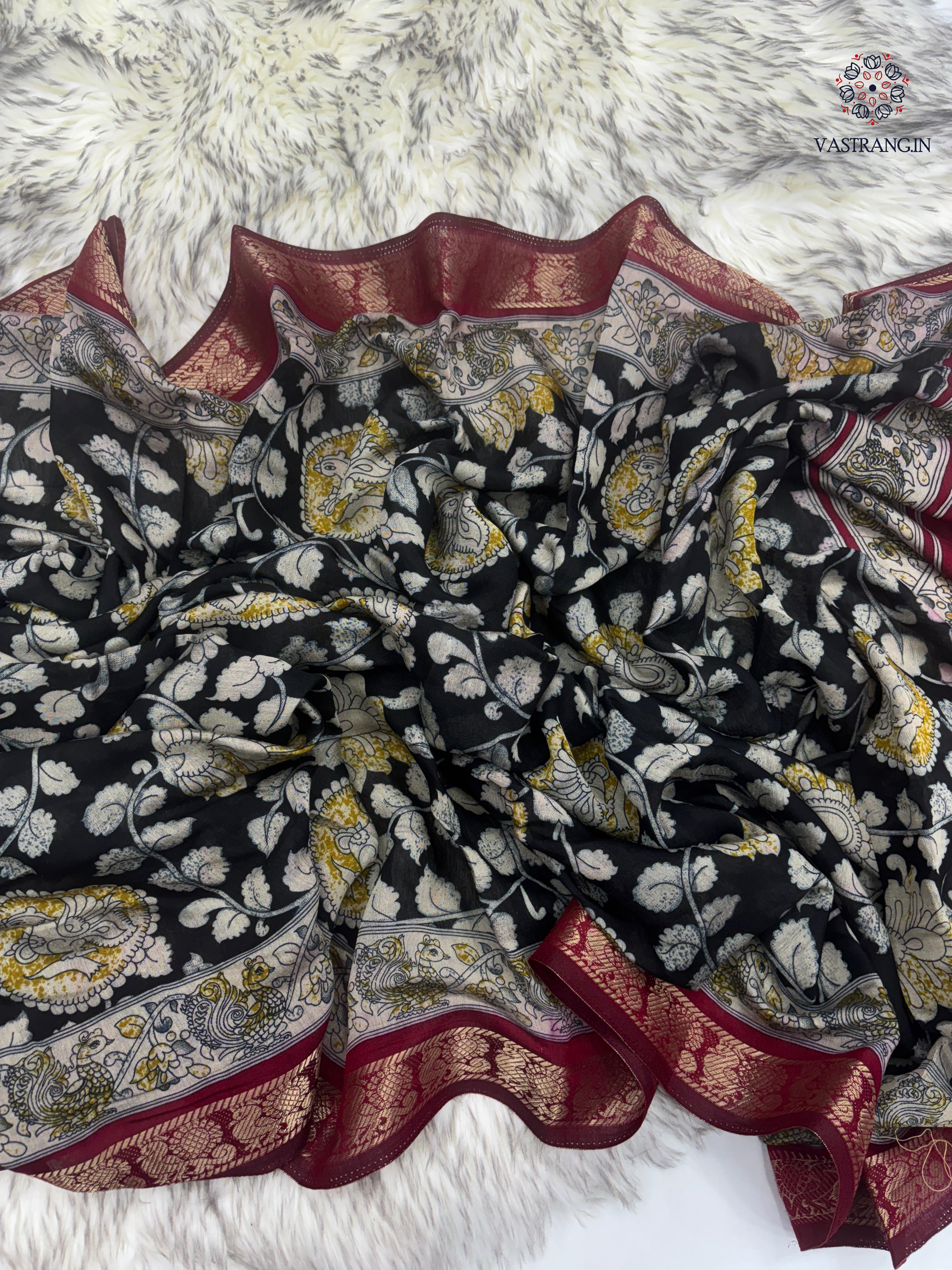 New Pure Mangalkari Viscouse Silk Print n Weaving Work Fancy Designer Festive Wear Saree for Women