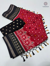 Load image into Gallery viewer, New Wedding Wear Pure Mul Cotton Print With Rich Pallu n Jalar Saree With Sequence Work Blouse
