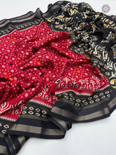 Load image into Gallery viewer, New Wedding Wear Pure Mul Cotton Print With Rich Pallu n Jalar Saree With Sequence Work Blouse
