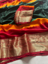 Load image into Gallery viewer, New Festival Wear Multicolor Georgette Kanchi Zari Weaving Work Fancy Designer Saree
