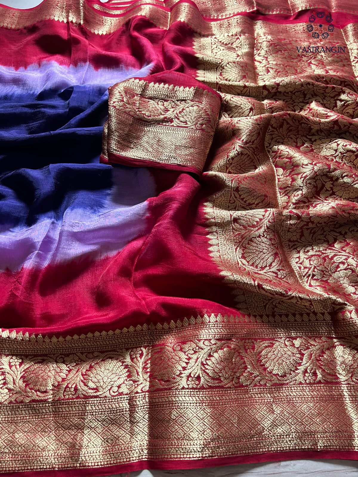 New Festival Wear Multicolor Georgette Kanchi Zari Weaving Work Fancy Designer Saree