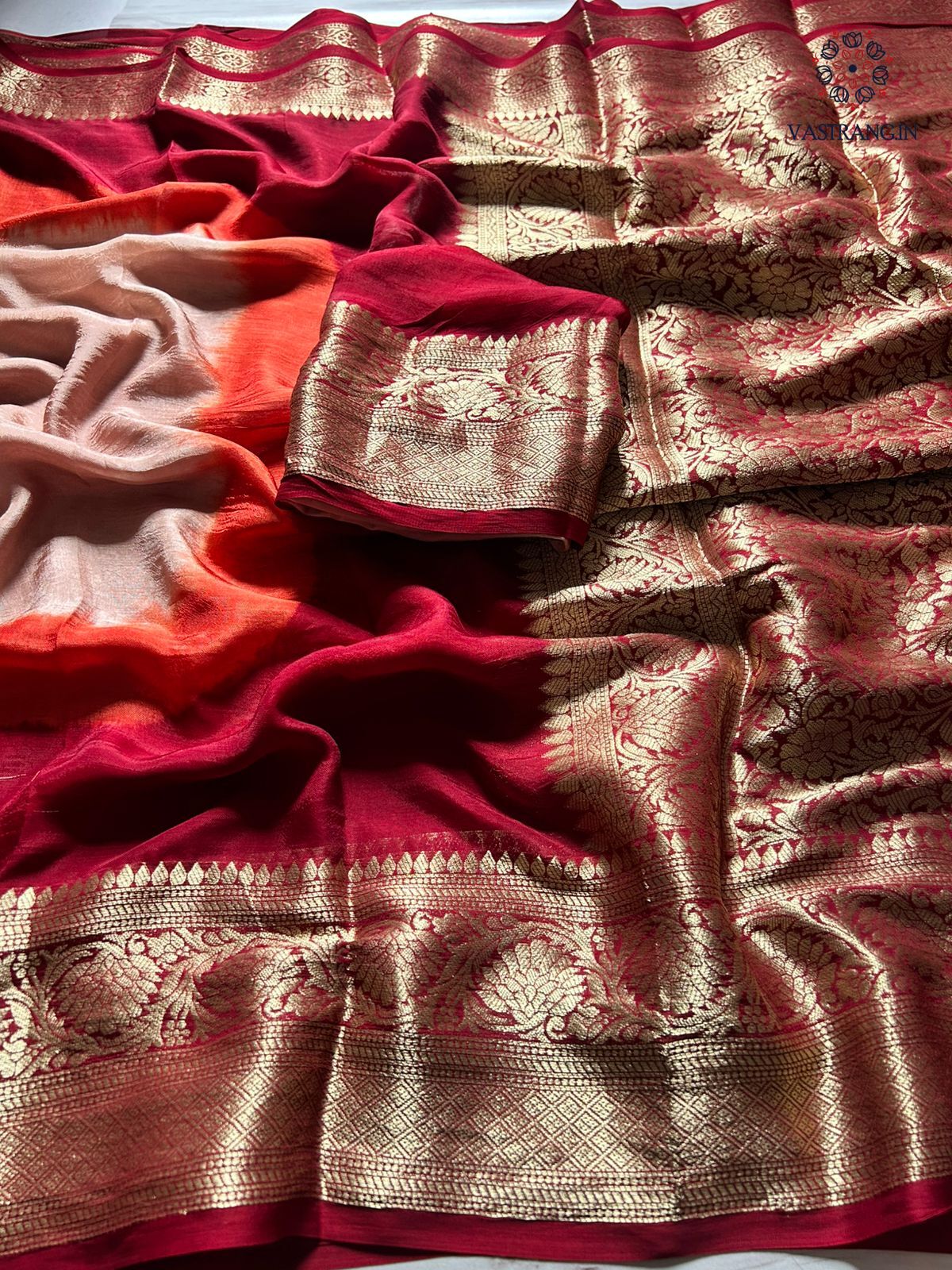 New Festival Wear Multicolor Georgette Kanchi Zari Weaving Work Fancy Designer Saree