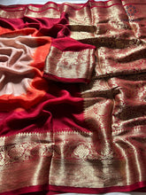 Load image into Gallery viewer, New Festival Wear Multicolor Georgette Kanchi Zari Weaving Work Fancy Designer Saree
