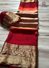 Load image into Gallery viewer, New Festival Wear Multicolor Georgette Kanchi Zari Weaving Work Fancy Designer Saree
