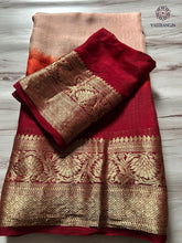 Load image into Gallery viewer, New Festival Wear Multicolor Georgette Kanchi Zari Weaving Work Fancy Designer Saree
