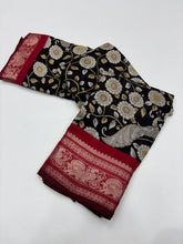 Load image into Gallery viewer, New Festive Wear Pure Mangalkari Viscous Silk Print With Jacquard Work Rich Pallu Fancy Designer Saree
