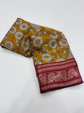 Load image into Gallery viewer, New Festive Wear Pure Mangalkari Viscous Silk Print With Jacquard Work Rich Pallu Fancy Designer Saree

