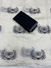 Load image into Gallery viewer, Divine Function Wear Soft Chanderi Cotton Silk Butterfly Design Embroidery n Tussels Work Fancy Saree
