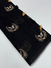 Load image into Gallery viewer, Divine Function Wear Soft Chanderi Cotton Silk Butterfly Design Embroidery n Tussels Work Fancy Saree
