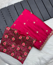 Load image into Gallery viewer, Mellifluous Function Wear Soft Rangloli Silk Embroidered Work Fancy Desginer Saree
