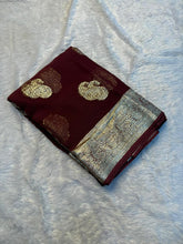 Load image into Gallery viewer, New Festival Wear Viscose Georgette Jacquard Weaving Work Fancy Designer Saree With Blouse
