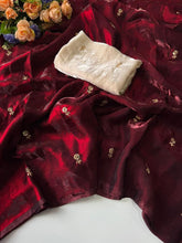 Load image into Gallery viewer, New Partywear Space Silk Fabric Sequence Emboridery Work Fancy Designer Saree With Blouse
