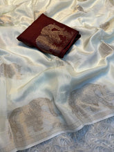 Load image into Gallery viewer, Splendorous Party Wear Pure Soft Viscose Silk Zari Work Fancy Designer Saree With Blouse
