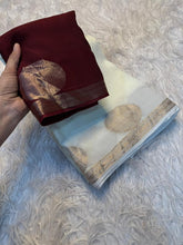 Load image into Gallery viewer, Entrancing Party Wear Pure Soft Viscose Silk Zari Work Fancy Designer Saree With Blouse
