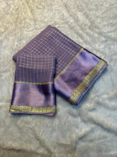 Load image into Gallery viewer, Redolent Party Wear Pure Viscose Georgette With Satin Border Small Chex Fancy Designer Saree For Women
