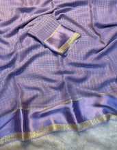 Load image into Gallery viewer, Redolent Party Wear Pure Viscose Georgette With Satin Border Small Chex Fancy Designer Saree For Women
