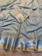 Load image into Gallery viewer, Redolent Party Wear Pure Viscose Georgette With Satin Border Small Chex Fancy Designer Saree For Women
